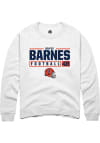 Main image for Bryce Barnes Rally Mens White Illinois Fighting Illini NIL Stacked Box Crew Sweatshirt