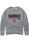 Main image for Bryce Barnes Rally Mens Graphite Illinois Fighting Illini NIL Stacked Box Crew Sweatshirt