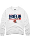Main image for Caleb Griffin Rally Mens White Illinois Fighting Illini NIL Stacked Box Crew Sweatshirt