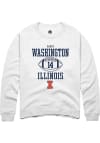 Main image for Casey Washington Rally Mens White Illinois Fighting Illini NIL Sport Icon Crew Sweatshirt