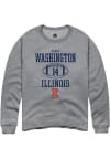 Main image for Casey Washington Rally Mens Graphite Illinois Fighting Illini NIL Sport Icon Crew Sweatshirt