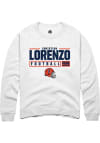 Main image for Christian Lorenzo Rally Mens White Illinois Fighting Illini NIL Stacked Box Crew Sweatshirt