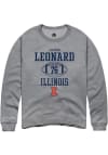 Main image for Clayton Leonard Rally Mens Graphite Illinois Fighting Illini NIL Sport Icon Crew Sweatshirt