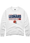 Main image for Clayton Leonard Rally Mens White Illinois Fighting Illini NIL Stacked Box Crew Sweatshirt