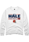 Main image for Devin Hale Rally Mens White Illinois Fighting Illini NIL Stacked Box Crew Sweatshirt