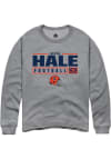 Main image for Devin Hale Rally Mens Graphite Illinois Fighting Illini NIL Stacked Box Crew Sweatshirt