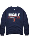 Main image for Devin Hale Rally Mens Navy Blue Illinois Fighting Illini NIL Stacked Box Crew Sweatshirt