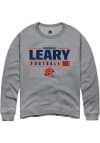 Main image for Donovan Leary Rally Mens Graphite Illinois Fighting Illini NIL Stacked Box Crew Sweatshirt