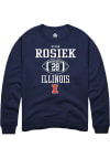 Main image for Dylan Rosiek Rally Mens Navy Blue Illinois Fighting Illini NIL Sport Icon Crew Sweatshirt