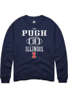 Main image for Eian Pugh Rally Mens Navy Blue Illinois Fighting Illini NIL Sport Icon Crew Sweatshirt
