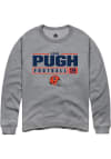 Main image for Eian Pugh Rally Mens Graphite Illinois Fighting Illini NIL Stacked Box Crew Sweatshirt