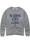 Main image for Elijah Mc-Cantos Rally Mens Graphite Illinois Fighting Illini NIL Sport Icon Crew Sweatshirt