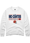 Main image for Elijah Mc-Cantos Rally Mens White Illinois Fighting Illini NIL Stacked Box Crew Sweatshirt