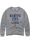 Main image for Evan Kirts Rally Mens Graphite Illinois Fighting Illini NIL Sport Icon Crew Sweatshirt