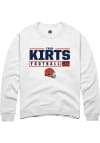 Main image for Evan Kirts Rally Mens White Illinois Fighting Illini NIL Stacked Box Crew Sweatshirt