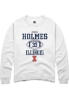 Main image for Ezekiel Holmes Rally Mens White Illinois Fighting Illini NIL Sport Icon Crew Sweatshirt