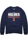 Main image for Ezekiel Holmes Rally Mens Navy Blue Illinois Fighting Illini NIL Stacked Box Crew Sweatshirt