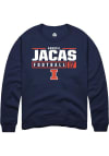 Main image for Gabriel Jacas Rally Mens Navy Blue Illinois Fighting Illini NIL Stacked Box Crew Sweatshirt