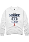 Main image for Griffin Moore Rally Mens White Illinois Fighting Illini NIL Sport Icon Crew Sweatshirt