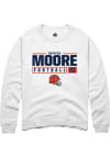 Main image for Griffin Moore Rally Mens White Illinois Fighting Illini NIL Stacked Box Crew Sweatshirt
