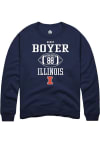 Main image for Henry Boyer Rally Mens Navy Blue Illinois Fighting Illini NIL Sport Icon Crew Sweatshirt