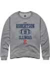 Main image for Hugh Robertson Rally Mens Graphite Illinois Fighting Illini NIL Sport Icon Crew Sweatshirt