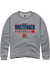 Main image for Hunter Whitenack Rally Mens Graphite Illinois Fighting Illini NIL Stacked Box Crew Sweatshirt
