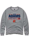 Main image for Isaiah Adams Rally Mens Graphite Illinois Fighting Illini NIL Stacked Box Crew Sweatshirt