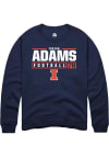 Main image for Isaiah Adams Rally Mens Navy Blue Illinois Fighting Illini NIL Stacked Box Crew Sweatshirt