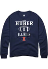 Main image for Jacob Huber Rally Mens Navy Blue Illinois Fighting Illini NIL Sport Icon Crew Sweatshirt