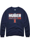 Main image for Jacob Huber Rally Mens Navy Blue Illinois Fighting Illini NIL Stacked Box Crew Sweatshirt