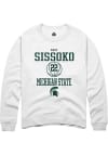 Main image for Mady Sissoko Rally Mens White Michigan State Spartans NIL Sport Icon Crew Sweatshirt