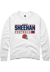 Main image for Jameson Sheehan Rally Mens White Illinois Fighting Illini NIL Stacked Box Crew Sweatshirt
