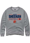 Main image for Jameson Sheehan Rally Mens Graphite Illinois Fighting Illini NIL Stacked Box Crew Sweatshirt