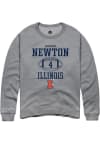Main image for Jer’Zhan Newton Rally Mens Graphite Illinois Fighting Illini NIL Sport Icon Crew Sweatshirt