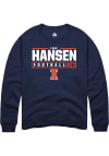 Main image for Lane Hansen Rally Mens Navy Blue Illinois Fighting Illini NIL Stacked Box Crew Sweatshirt