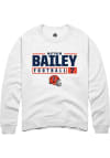 Main image for Matthew Bailey Rally Mens White Illinois Fighting Illini NIL Stacked Box Crew Sweatshirt