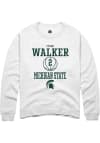 Main image for Tyson Walker  Rally Michigan State Spartans Mens White NIL Sport Icon Long Sleeve Crew Sweatshir..