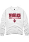 Main image for Xavier Trueblood Rally Mens White Indiana Hoosiers NIL Stacked Box Crew Sweatshirt