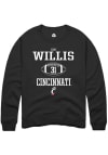 Main image for Ken Willis  Rally Cincinnati Bearcats Mens Black NIL Sport Icon Long Sleeve Crew Sweatshirt