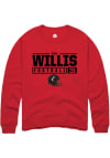 Main image for Ken Willis  Rally Cincinnati Bearcats Mens Red NIL Stacked Box Long Sleeve Crew Sweatshirt