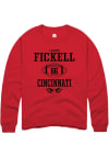 Main image for Landon Fickell  Rally Cincinnati Bearcats Mens Red NIL Sport Icon Long Sleeve Crew Sweatshirt