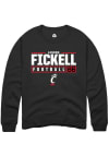 Main image for Landon Fickell  Rally Cincinnati Bearcats Mens Black NIL Stacked Box Long Sleeve Crew Sweatshirt