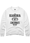 Main image for Luke Kandra  Rally Cincinnati Bearcats Mens White NIL Sport Icon Long Sleeve Crew Sweatshirt