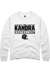 Main image for Luke Kandra  Rally Cincinnati Bearcats Mens White NIL Stacked Box Long Sleeve Crew Sweatshirt