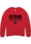 Main image for Mason Fletcher  Rally Cincinnati Bearcats Mens Red NIL Stacked Box Long Sleeve Crew Sweatshirt