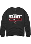 Main image for Michael McCalmont Rally Mens Black Cincinnati Bearcats NIL Stacked Box Crew Sweatshirt