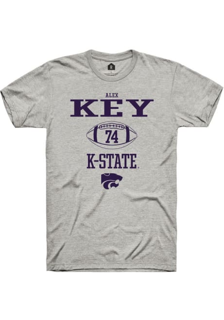 Alex Key Ash K-State Wildcats NIL Sport Icon Short Sleeve T Shirt