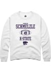 Main image for Andrew Schmelzle Rally Mens White K-State Wildcats NIL Sport Icon Crew Sweatshirt