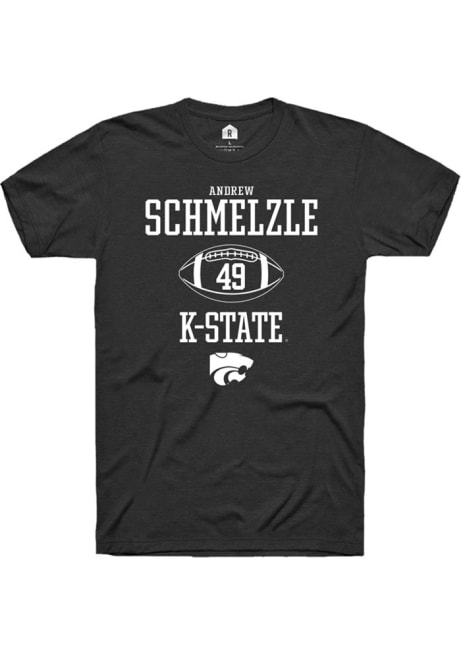 Andrew Schmelzle Black K-State Wildcats NIL Sport Icon Short Sleeve T Shirt